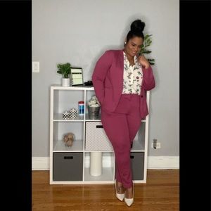 Dia & Co. Liberty Blazer and Pant | Deep Fuchsia